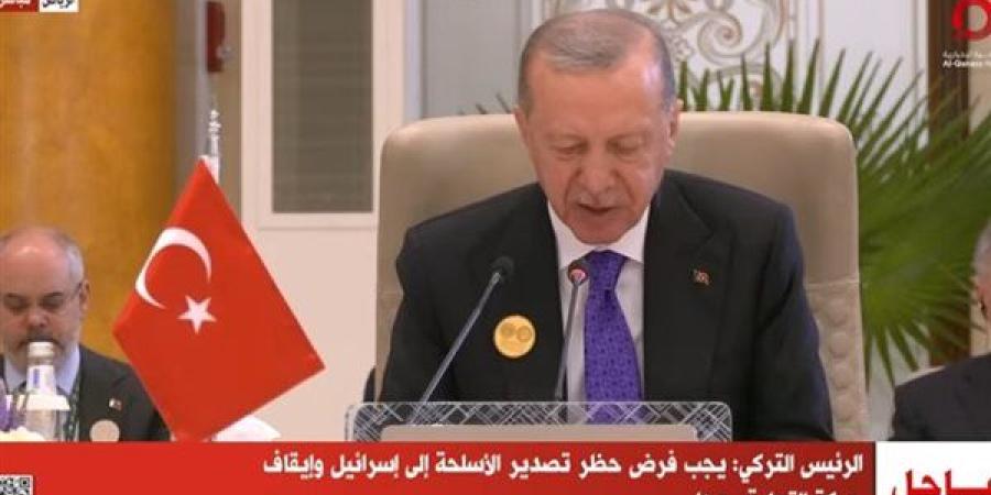 أردوغان: إسرائيل تعمل على إلغاء حل الدولتين ومنع عودة الفلسطينيين لبلدهم - صوت العرب