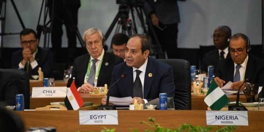 الرئيس السيسي يعلن أمام قمة العشرين انضمام مصر للتحالف العالمي لمكافحة الفقر والجوع - صوت العرب