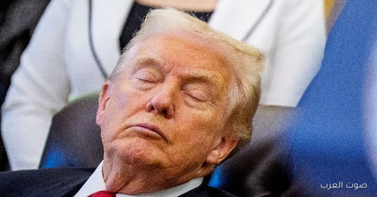 واشنطن مليانة ضحك.. ترامب نايم على الهوى مباشرة | شوف الفيديو