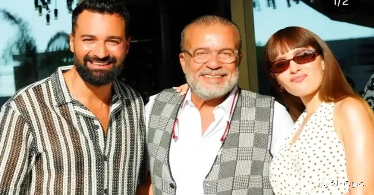 شريف منير وأحمد حاتم وجميلة عوض في كواليس فيلم “ريد فلاج”