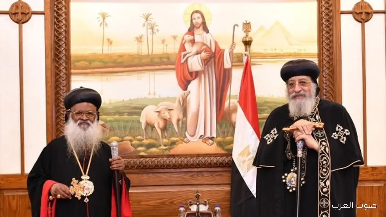 البابا تواضروس يستقبل كاثوليكوس كنيسة مالانكارا الأرثوذكسية من الهند