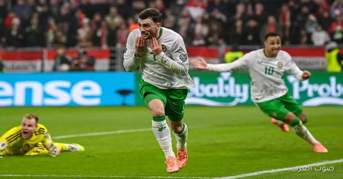 أيرلندا تقتنص بطاقة الملحق للمونديال بفوز مثير على المجر (فيديو)