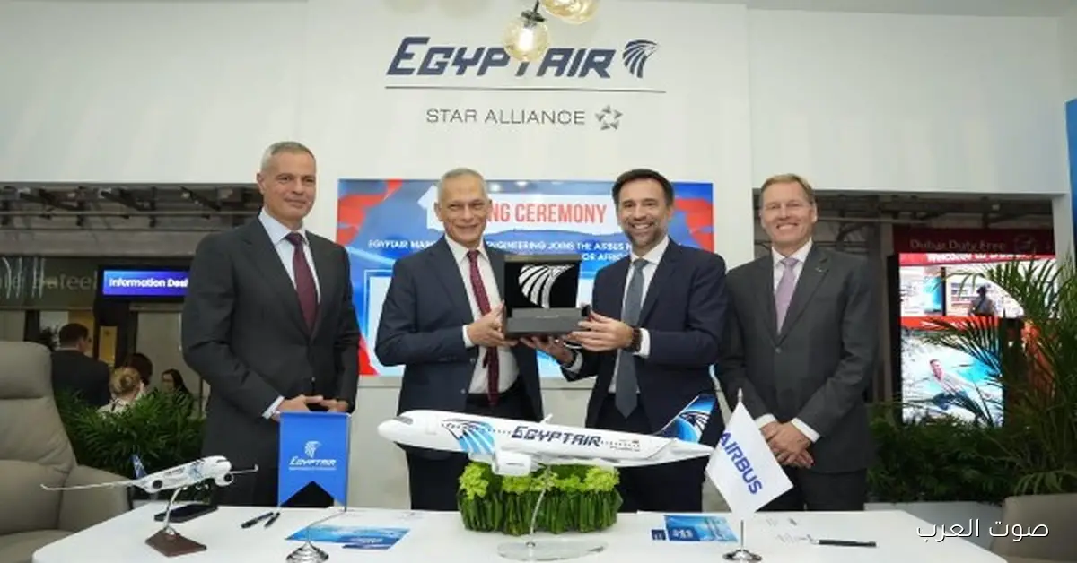 مصر للطيران تبقى معتمدة من “إيرباص” لتقديم خدمات صيانة هياكل الطائرات