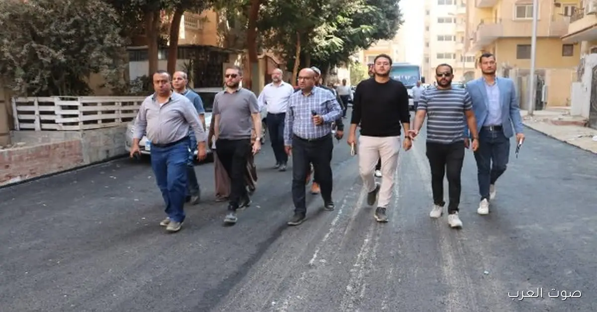 رئيس 6 أكتوبر يقوم بجولة تفقدية لمتابعة المشروعات والخدمات في القطاع الجنوبي