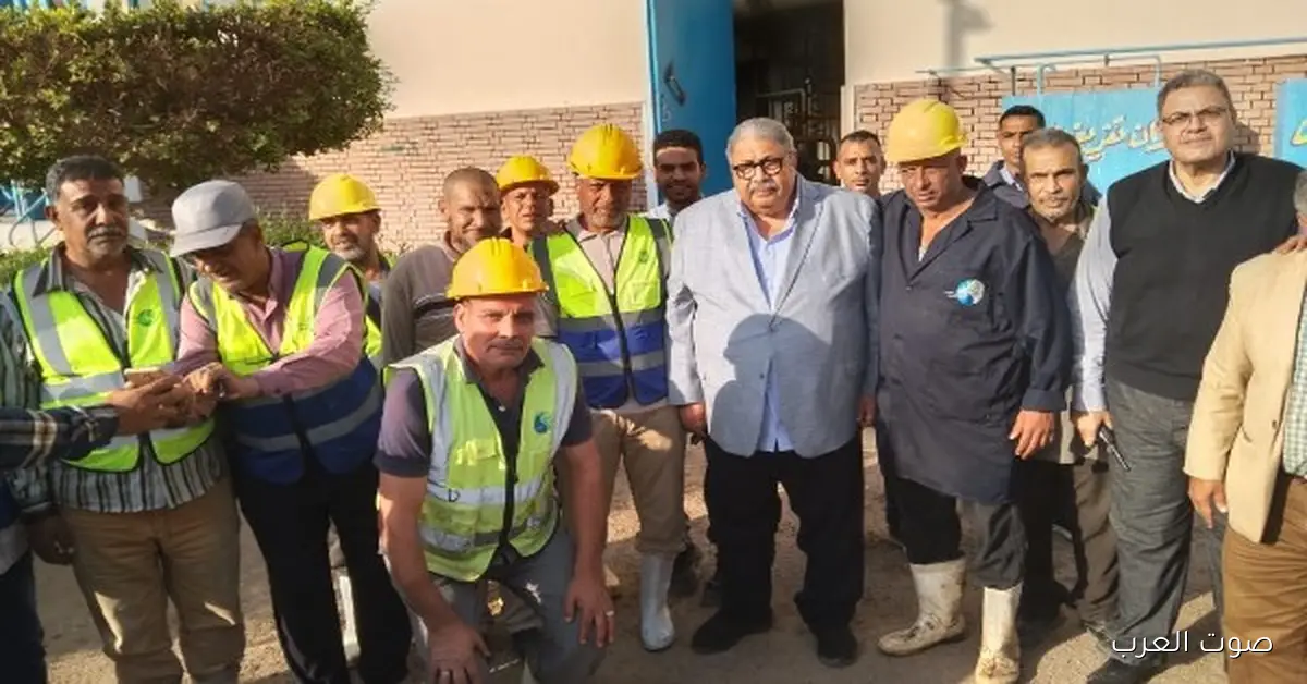 رئيس صرف صحي القاهرة الكبرى يزور محطتين في شبرا الخيمة ويأكد: هدفنا صحة الناس والبيئة