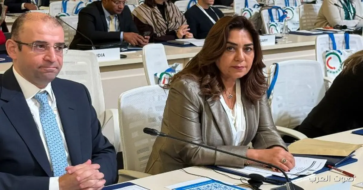 منال عوض تحضر الدورة 21 لمؤتمر اليونيدو في الرياض