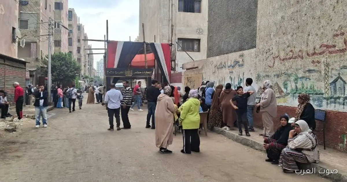 إقبال متوسط من الناس على لجان الانتخابات في مدارس القناطر