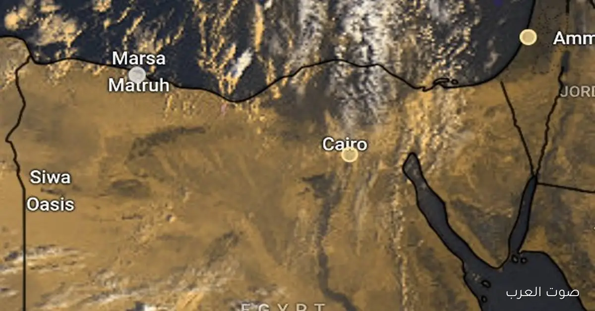 الأقمار الصناعية بتكشف سحب مطر جاية على القاهرة الكبرى