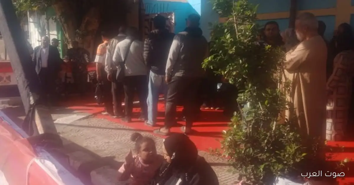 في اليوم التاني.. الناخبين بدأوا يتوافدوا على لجنة الشهيد رائد طيار محمد جمال عبدالعزيز في المنيل