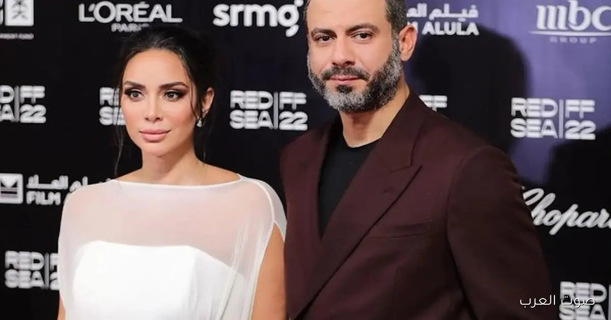 محمد فراج يشيد بزوجته بسنت شوقي في أحدث ظهور ليه