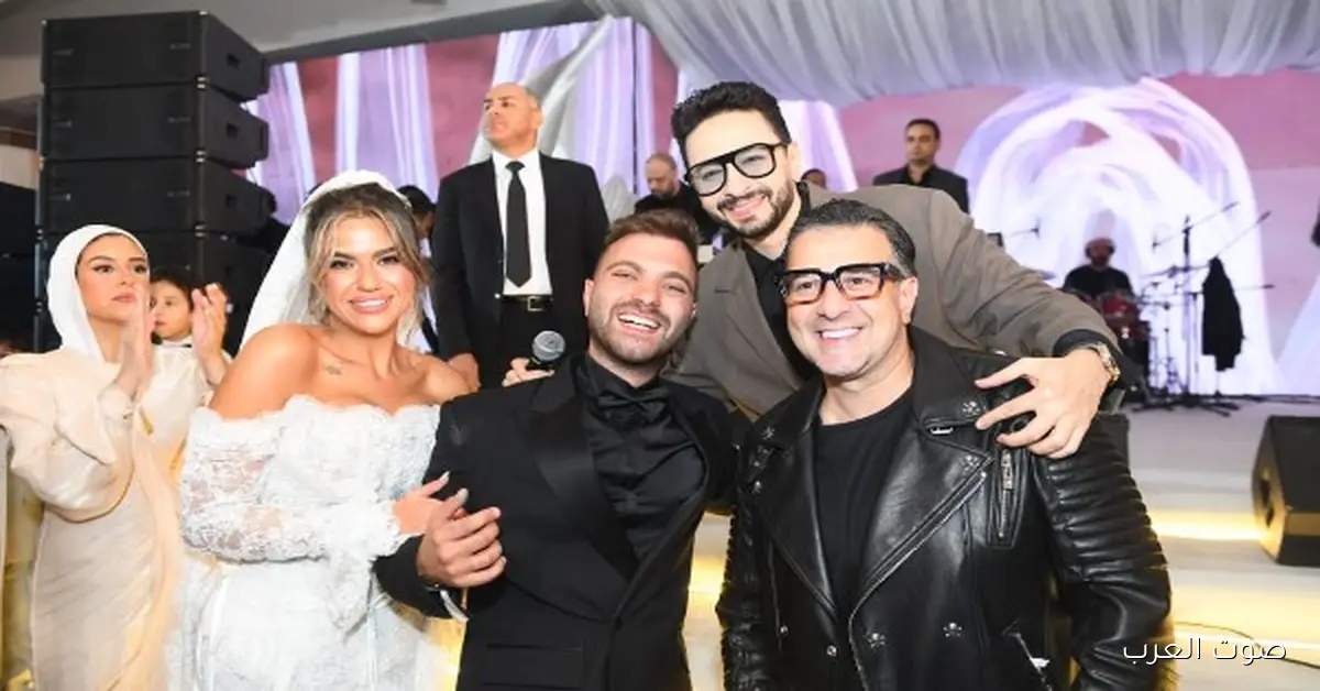 حمادة هلال والعسيلي ينوروا فرح لميس الشريف | شوفوا