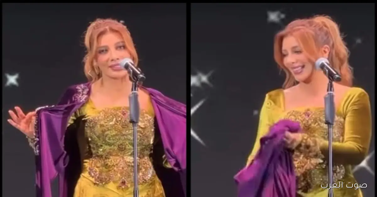 أصالة تطلب إذن زوجها قبل ما تشيل العباءة في حفلتها بأبو ظبي.. والجمهور: ست راقية