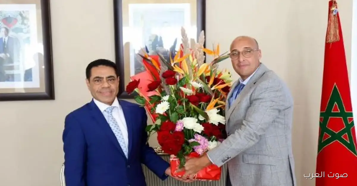 استقبال وفد نادي الجيش الملكي لبعثة الأهلي في مطار الرباط