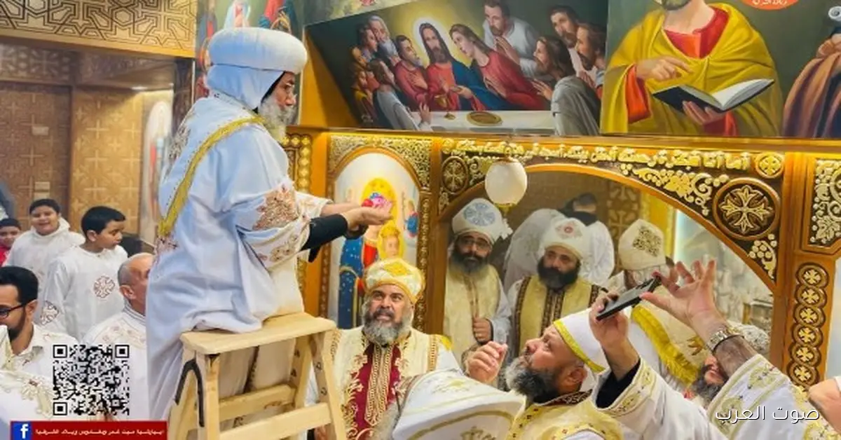 الأنبا صليب يفتتح كنيسة جديدة في ميت غمر
