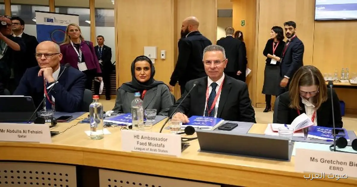 الجامعة العربية تشارك في اجتماعات المانحين لفلسطين في بروكسل