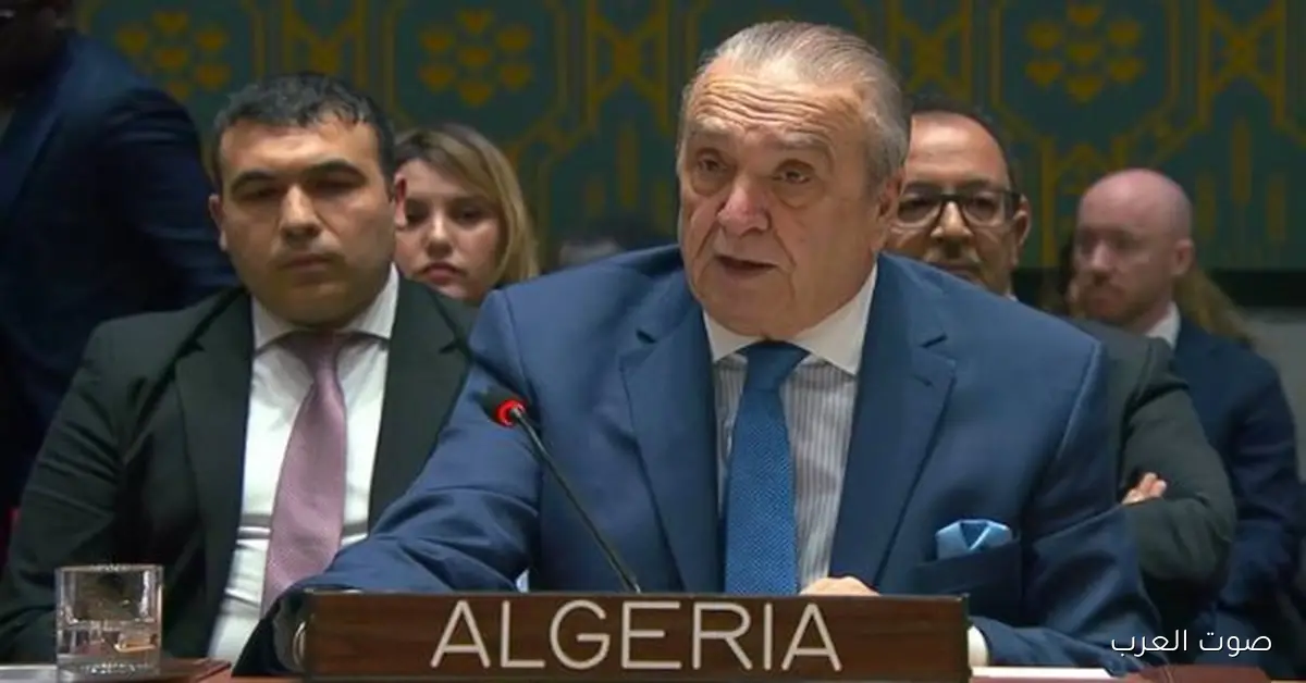 الجزائر لمجلس الأمن: السلام في الشرق الأوسط مستحيل من غير العدالة للفلسطينيين