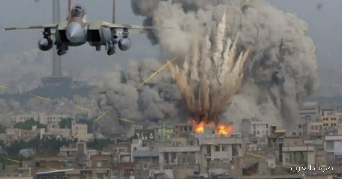 الجيش الإسرائيلي بيقصف الضفة الغربية بطائراته