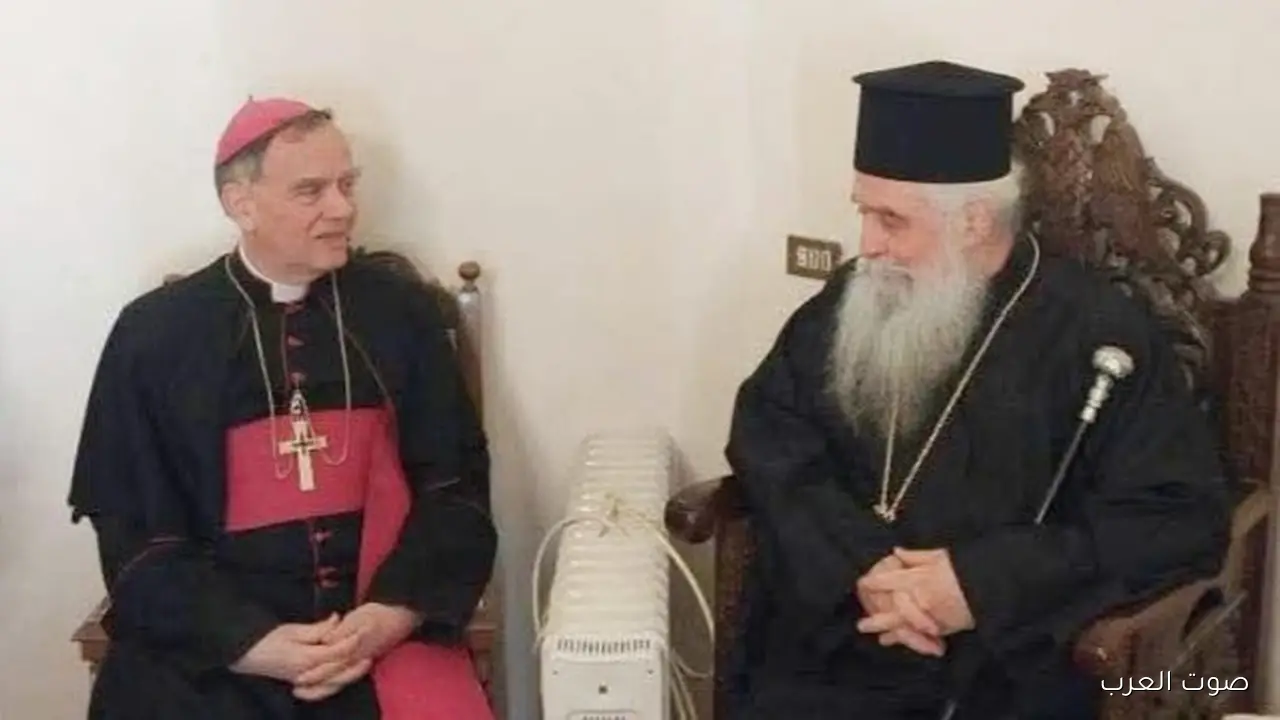 السفير البابوي في مصر يزور رئيس أساقفة سيناء الجديد