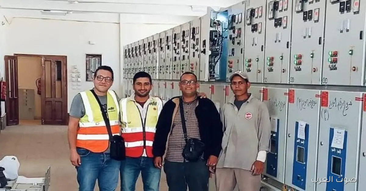 بدء تشغيل الكهرباء في موزع توسعة محطة محولات S13 بالعاشر من رمضان