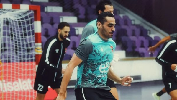 تدريب قوي في الجيم لرجالة يد الأهلي