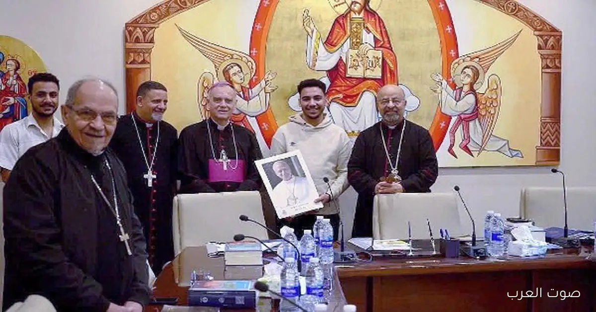 تكريم الشماس مينا فهيم في افتتاح المتحف المصري الكبير كمغني لحن قبطي