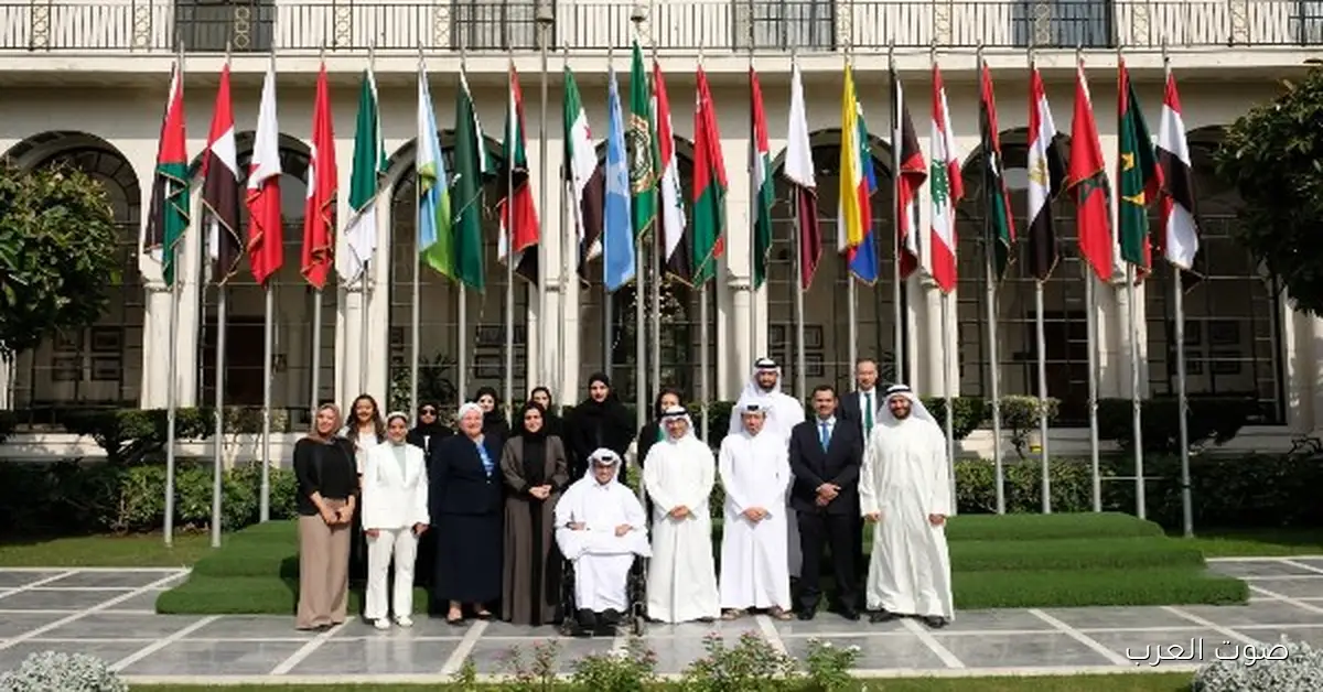 دبلوماسيين قطريين يتدربوا على أنشطة وقطاعات جامعة الدول العربية