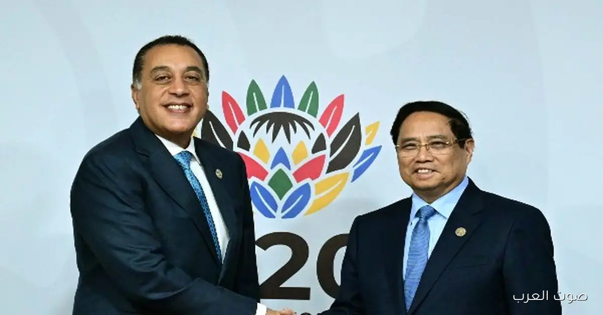 رئيس الوزراء المصري يقابل رئيس وزراء فيتنام