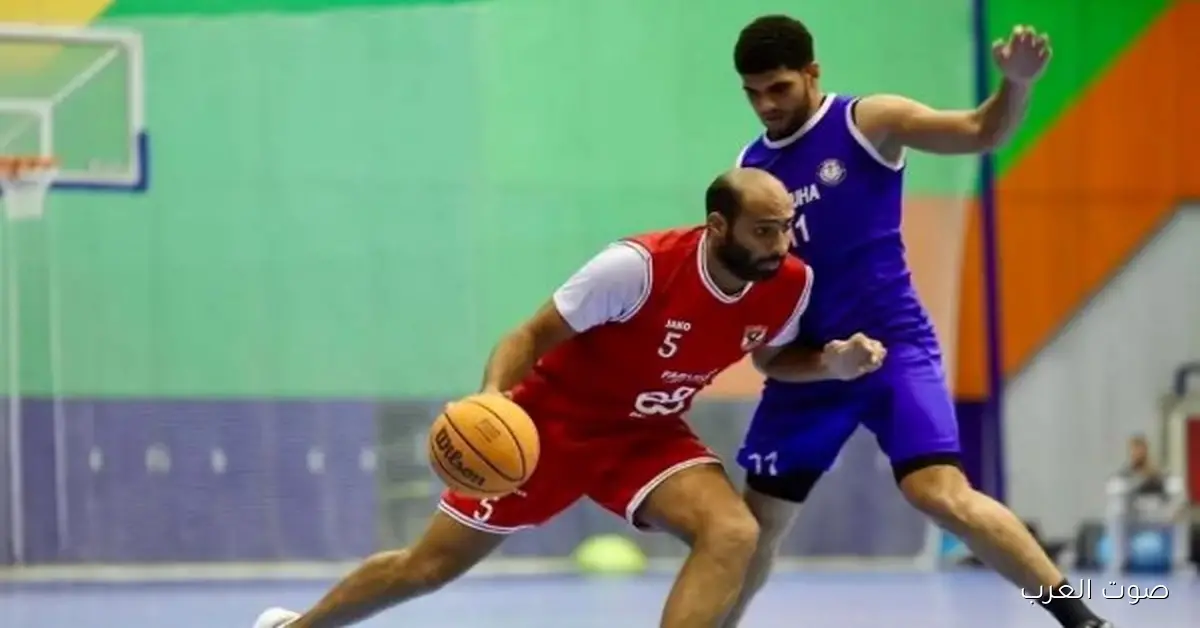 «رجال سلة الأهلي» يلعبوا ضد المصرية للاتصالات في ربع نهائي دوري المرتبط