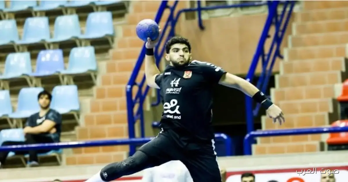 رجال يد الأهلي يكسبوا الطيران في دوري المحترفين