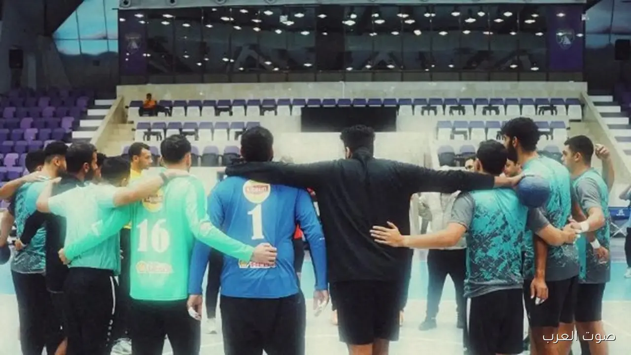 رجالة يد الأهلي يبدأوا تجهيزاتهم للسوبر المصري