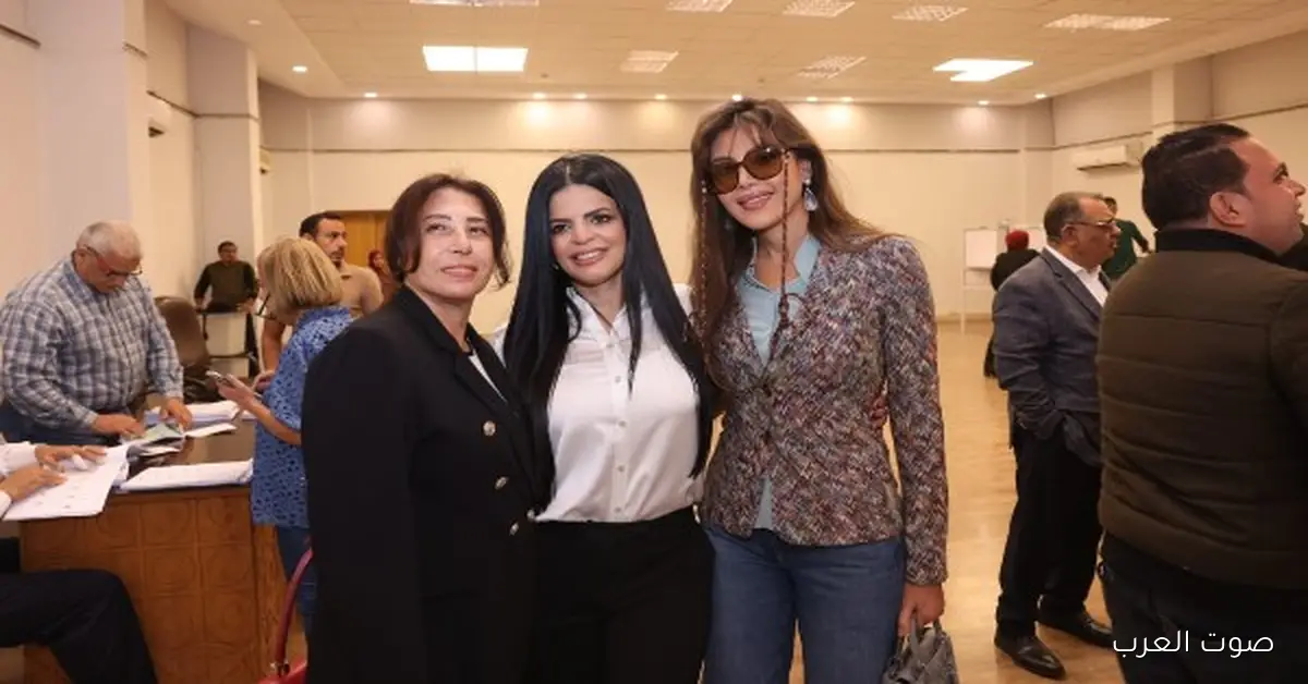 ريهام حجاج تشارك في الانتخابات البرلمانية في الزمالك.. صور