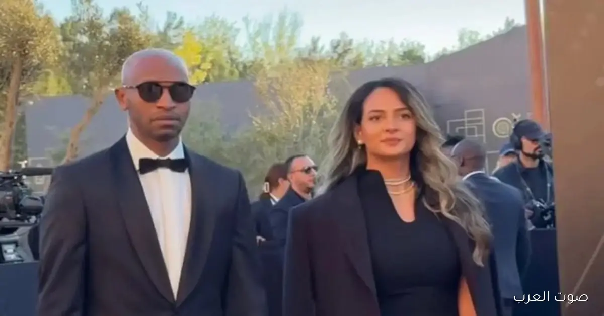 شيكابالا وزوجته في حفل جوائز الكاف