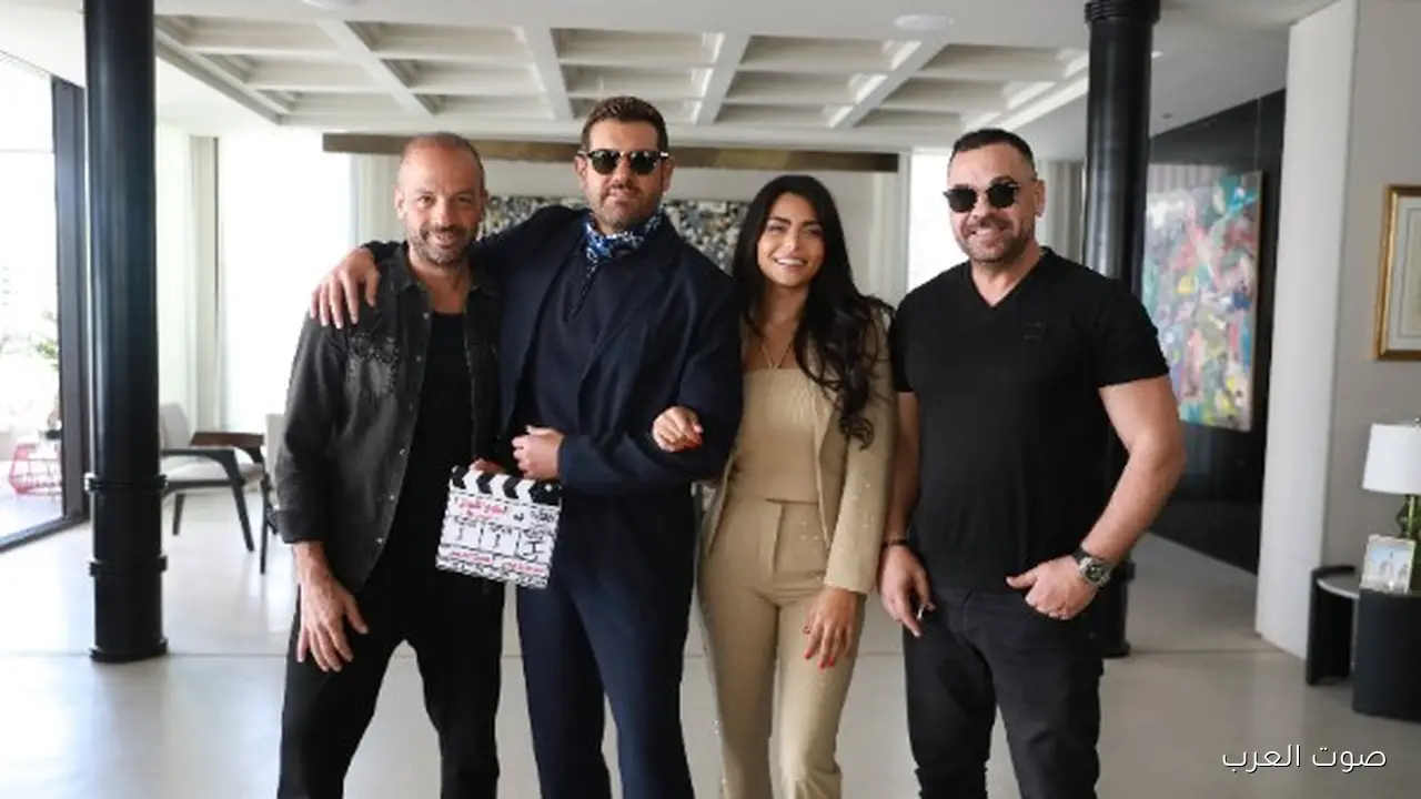 عمرو يوسف وأسماء جلال وأبطال فيلم السلم والثعبان في المؤتمر الصحفي