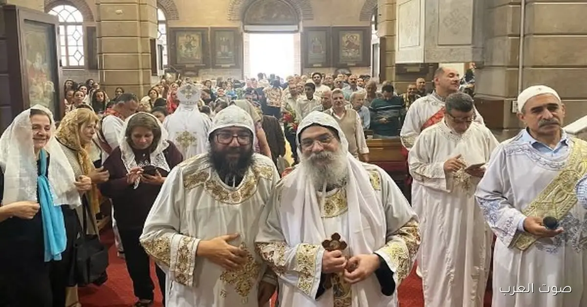 قداس وعرض مميز لجسد الشهيد مارجرجس في مصر القديمة