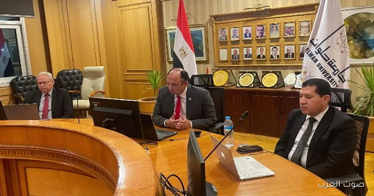 قنديل يتكلم مع اليونان عن فتح فرع ديموقريطس في جامعة حلوان الأهلية