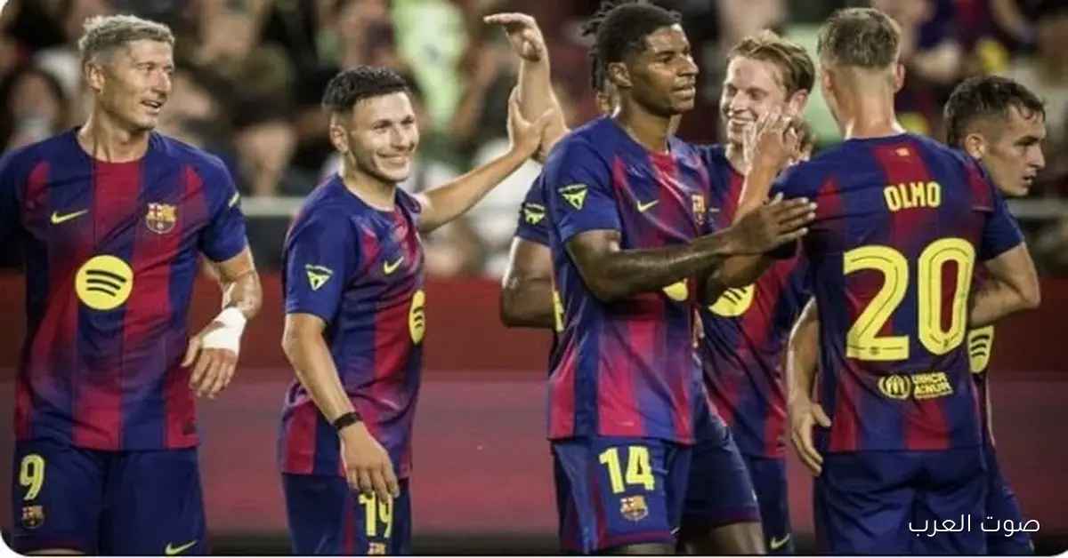 ليفاندوفسكي في تشكيل برشلونة قدام أتليتك بلباو في الدوري الإسباني