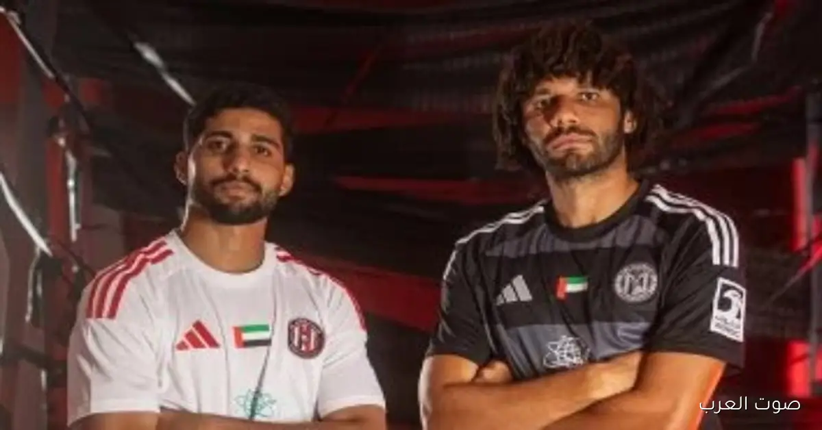 محمد النني وإبراهيم عادل في المقدمة مع الجزيرة ضد الأهلي في كأس التحدي