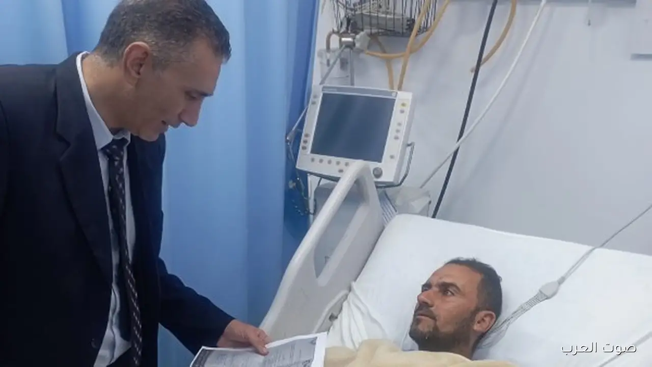 مدير عمل الغربية يزور المصابين في حادث سقف خرساني انهار بالمحلة الكبرى