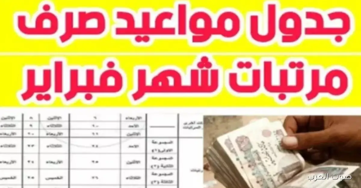 رسميًا موعد صرف مرتبات شهر نوفمبر 2025 لجميع الموظفين
