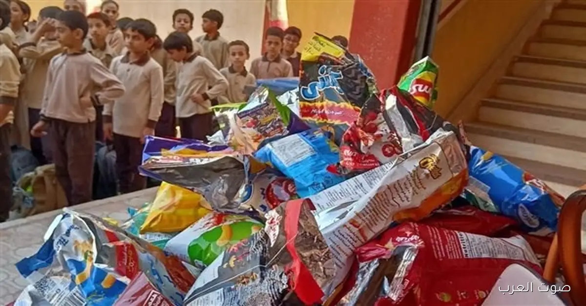 مطالبات بفرض حظر بيع الشيبسي والإندومي في كل مدارس مصر