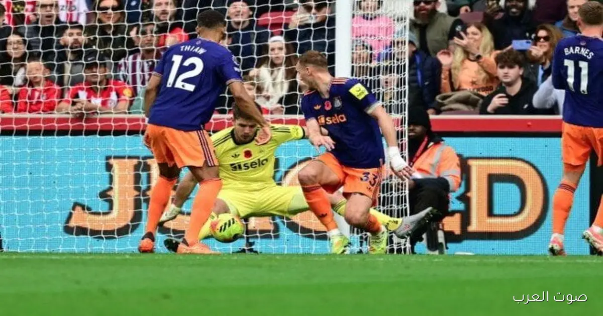 نيوكاسل يخسر قدام برينتفورد بثلاثة أهداف في الدوري الإنجليزي