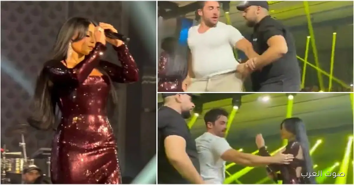 هيفاء وهبي تتعرض لمواقف صعبة قبل ما يدخل معجب حفلها