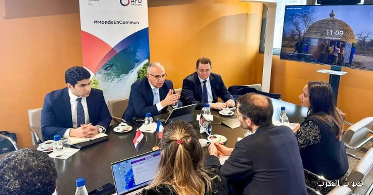 وزير الري يتناقش مع فرنسا عن خطة لتطوير محطات الرفع