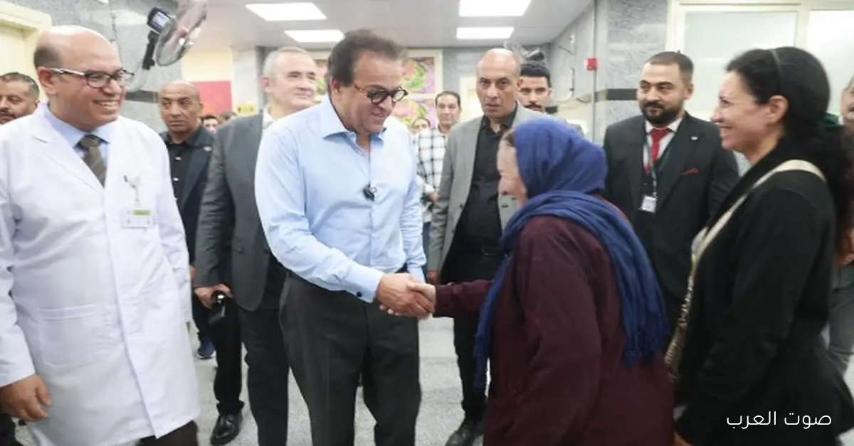 وزير الصحة يزور تطوير العيادات الخارجية في مستشفى الجمهورية