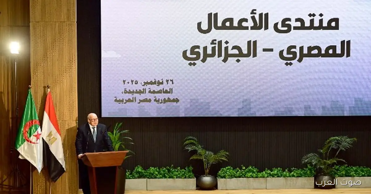 وزير الصناعة الجزائري: منتدى رجال الأعمال المصري الجزائري دليل على الإرادة المشتركة بين البلدين