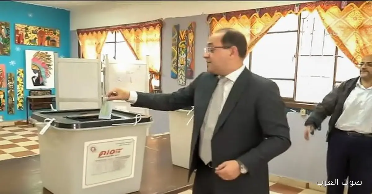 وزير المالية يشارك في انتخابات مجلس النواب