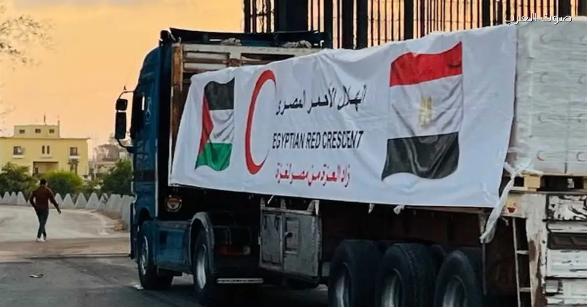 10.5 طن مساعدات عاجلة لغزة تشمل 73 ألف خيمة وبطانية وملابس شتوية