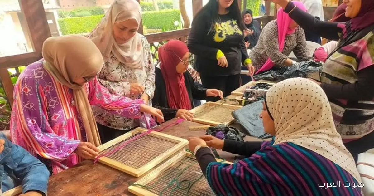 متحف جاير أندرسون يعمل ورشة لتعليم النسيج وإعادة تدوير الكليم