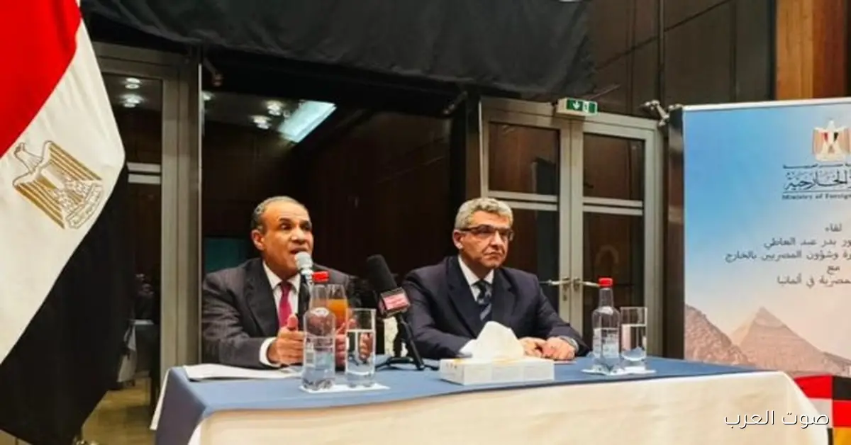 رئيس المنظمة المصرية الألمانية يحكي لـ”صوت العرب” تفاصيل لقاء الجالية مع وزير الخارجية في برلين