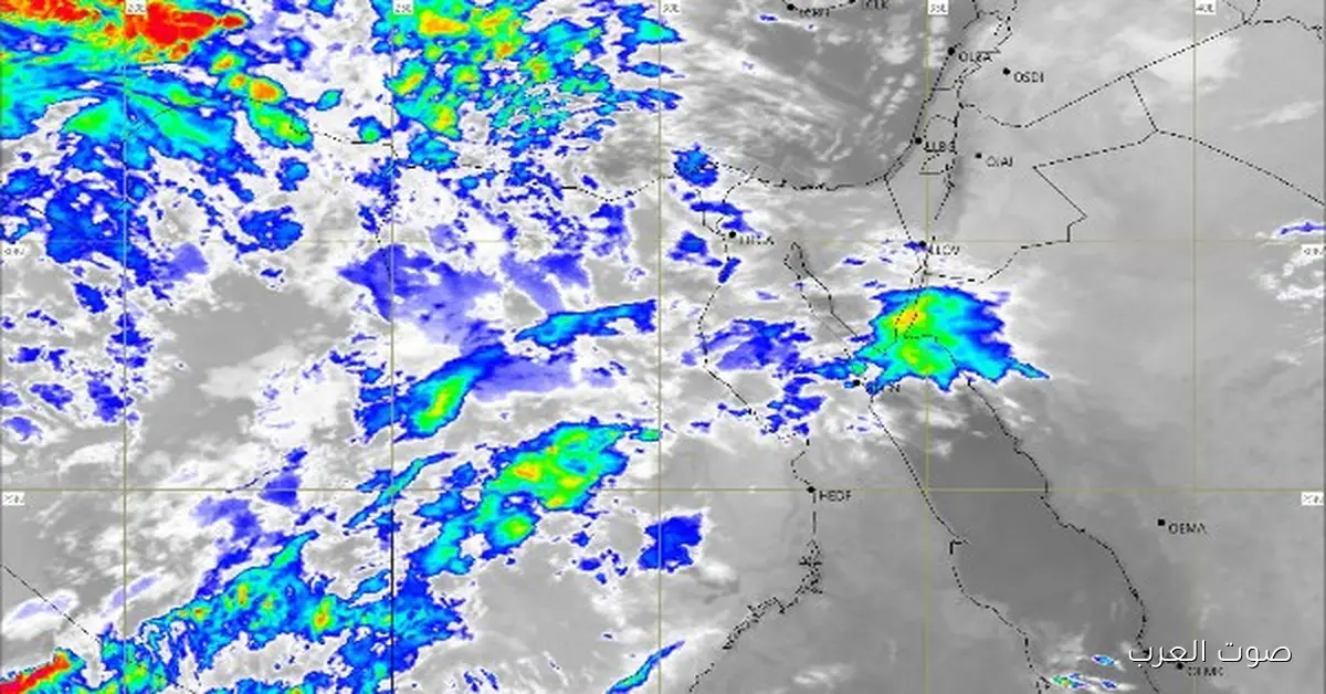 الجو النهارده .. سحاب في مناطق مختلفة وممكن تنزل شوية مطر خلال الساعات الجاية